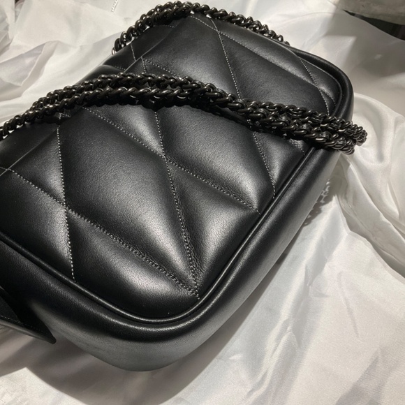 NWT Coach regular size Madison quilted shoulder bag black nappa leather - Picture 11 of 13